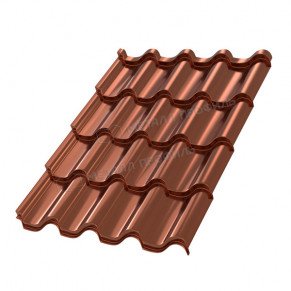 Металлочерепица Монтерроса-S (PURMAN-20-Argillite-0.5)