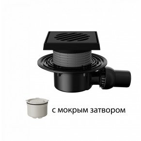 T520.0PHsG Трап горизонтальный с регулировкой угла отвода 520 с чугунной решеткой и подрамником T520.0PHsG Трап горизонтальный с регулировкой угла отвода 520 с чугунной решеткой и подрамником