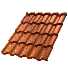 Металлочерепица Монтекристо-XL (AGNETA-20-Copper\Copper-0.5)