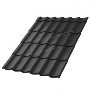 Металлочерепица Ламонтерра-XL (VALORI-20-DarkGrey-0.5)