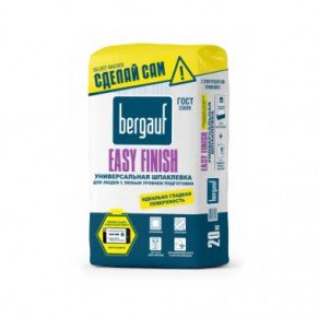 Easy Finish Универсальная шпаклевка для людей с любым уровнем подготовки 20кг Bergauf Easy Finish Универсальная шпаклевка для людей с любым уровнем подготовки 20кг Bergauf
