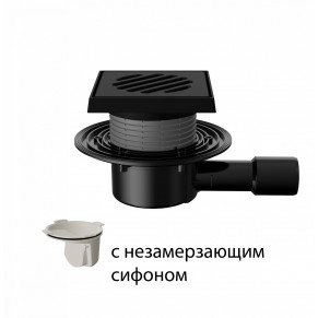 T510.0PNsG Трап горизонтальный регулируемый 510 с чугунной решеткой и подрамником с незамерзающим си T510.0PNsG Трап горизонтальный регулируемый 510 с чугунной решеткой и подрамником с незамерзающим си