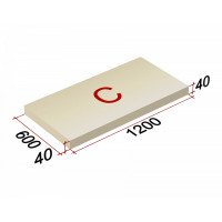 LOGICPIR Slope-1,7% (C) СХ/СХ 1200х600х40 (упак 15 плит 10,8000 кв.м)