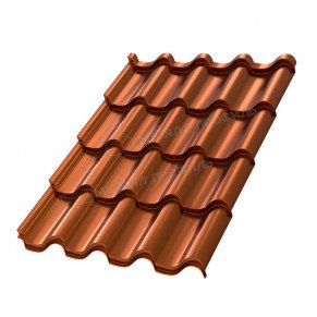Металлочерепица Монтерроса-S (AGNETA-20-Copper\Copper-0.5)