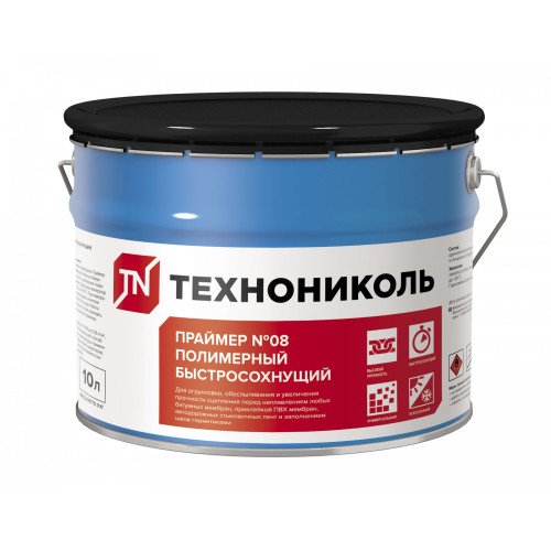 Праймер полимерный Технониколь №08 Быстросохнущий ведро 7 кг