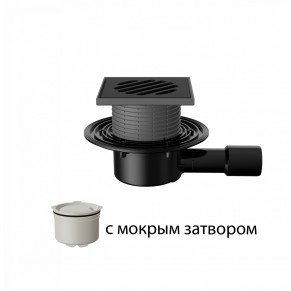 T510.0PHsB Трап горизонтальный регулируемый 510 с чугунной решеткой с мокрым затвором без фланца T510.0PHsB Трап горизонтальный регулируемый 510 с чугунной решеткой с мокрым затвором без фланца
