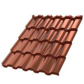 Металлочерепица Монтекристо-XL (PURMAN-20-Argillite-0.5)
